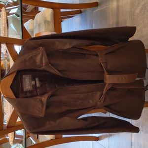 Classic Leather Belted Jacket - Wilsons Leather